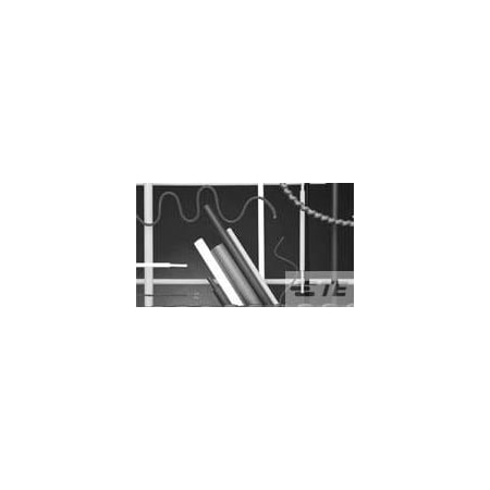 Raychem Heat Shrink Tube, Single Wall, 2:1 I.D. Shrink Ratio, Black, 1/16 in I.D. Before Shrinking CGPT-1.6/0.8-0-SP